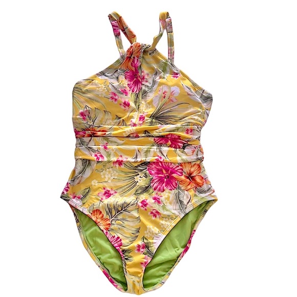 Bleu Rod Beattie Paradise High Neck Keyhole One Piece - Picture 4 of 12